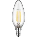 LED Filament Lampe C35, 300°, E14, 4,5W, 2700K, 470lm