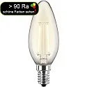 HWH LED Filament lamp candle E14, 4,5W, 470lm, 2700K warmwhite, 300°, glass clear CRI >90