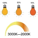 HWH LED Lamp pear shaped 10 W warmwhite, Dim to warm