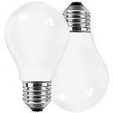 LED Filament Birnenform, E27, 7W 2700K 810lm 300°, Glas opal, DOPPELPACK