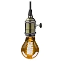 HWH LED Birnenlampe, E27, 5W 1800K 250lm, Glas Gold VBS