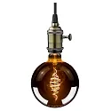 HWH LED Lamp Globe G200, 8,5W, E27, 200lm, 1800K, glass smoky CRO