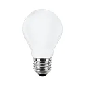 LED Birnenlampe, E27, 4.5W 2700K 470lm, Glas opal