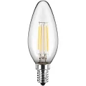 LED Lamp candle, 4,5W (40W), E14, 470lm, 2700K, glass clear