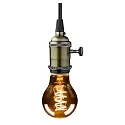 HWH LED Lamp pear shape, 5W, E27, 120lm, 1800K, glass smoky VBS