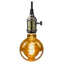 HWH LED Lamp Globe G95, 5W, E27, 250lm, 1800K, glass gold VBS