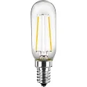 LED Kühlschrank-Röhren-Filament T25, E14, 2.5W 2700K 250lm 300°, Glas klar