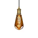 pendant luminaire E27 IP20, bronze 