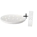 HWH  LED Wand- und Deckenleuchte PROMINA-S Sternenhimmel, Ø 27,5 cm, 220-240V, 50/60 Hz, 18W, 3000/4000/6500K, 1820lm
