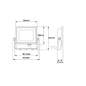 HWH LED Fluter, 110°, 10W, 4000K, 800lm, IP65, schwenkbar, schwarz