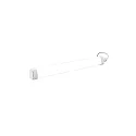 HWH LED Solar Feuchtraumleuchte HUMILED SLIM FIX, 120°, 10W, 4000K, 600lm, Akku 4x18650 3,7V 4400mAh, IP65, mit PIR-Sensor, weiß