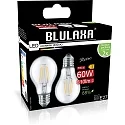 HWH LED Filament Lampe A60, 2er Set, 300°, E27, 7W, 4000K, 810lm