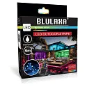 HWH Outdoor LED Strip PU COATED, IP44, 18W RGB 150lm 120°, 2er-Set mit Fernbedienung + Netzteil + Verbinder, 500cm / 1cm, weiß