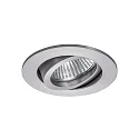 NV-Einbaustrahler TIRREL-R, IP20, Ø 8.2cm, 12V, GX5.3 (exkl.), schwenkbar, Aluminium, alu matt