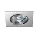 NV-Einbaustrahler TIRREL-S, IP20, 8.2 x 8.2cm, 12V, GX5.3 (exkl.), schwenkbar, Aluminium, alu matt