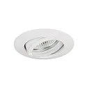 NV-Einbaustrahler BREENA-R, IP20, rund, Ø 8.8cm, 12V AC, GX5.3 max. 13W, schwenkbar, Zink-Guss, strukturweiß