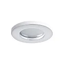 Outdoor LV downlight, IP65, Ø 8.3cm, 12V AC, GX5.3 max. 50W, fixed, white