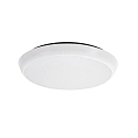 Brumberg Outdoor LED Aufbauleuchte MAKIRA, IP65 IK08, Ø 25cm, 230V, 18W 2700/3000/4000K (3CCT) 120°, strukturschwarz / opal, dimmbar