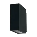 Outdoor LED Wandleuchte, IP54, Up/Down, 230V, 2x5W 3000K 650lm 60°, Strukturgraphit