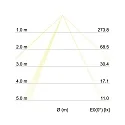 Outdoor LED Wandleuchte, IP54, Up/Down, 230V, 2x5W 3000K 650lm 60°, Strukturgraphit