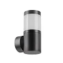 LED Außenwandleuchte STICK, IP65, 230V AC, 50 Hz, 8W, 3000K-4000K, 530lm, rund, schwarz