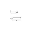 LED Wandleuchte PENCILwall, IP20, down, 230V AC, 8.5W 3000K 350lm 110°, CRi >90, dimmbar, strukturschwarz
