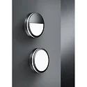 Brumberg LED Außenwandleuchte EYE, IP65 IK08, rund, mit Seiten-Ring, 18W 3000/4000/5700K (CCT DIP-Switch), schwarz