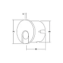 Brumberg LED Doseneinbau-Leuchte WALL KIT68, IP20, rund, Ø 7.5cm, 230V, 1.5W 3000K 70lm, CRi > 90, Weiß