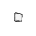 outdoor wall luminaire COATIS square, switchable IP65, powder coated, graphite grey 