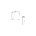 Brumberg LED Außenwandleuchte COATIS, IP65, quadratisch, 230V AC, 12W 3000K, schaltbar, graphitgrau / opal