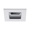 LED Einbaudownlight ALTERO-S, 33°, 8,8W, 2700K-5000K, IP44, 500mA, quadratisch, weiß, chrom