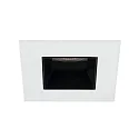 LED Einbaudownlight ALTERO-S, 33°, 11,8W, 1800K-3000K, 620lm, IP44, DTW, quadratisch, weiß, schwarz