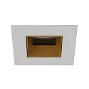 ceiling recessed luminaire ALTERO-S square, direct IP44, gold, white dimmable