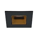 LED Einbaudownlight ALTERO-S, 33°, 11,8W, 1800K-3000K, 620lm, IP44, DTW, quadratisch, schwarz, gold