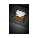 Brumberg LED Einbaudownlight ALTERO-S, 33°, 8,8W, 2700K-5000K, IP44, 500mA, quadratisch, schwarz, gold