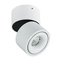 Brumberg Surface LED spot CIRCLE, surrounding light gap, adjustable, IP20, 230V AC, 6.2W 3000K 415lm 34°, structured white