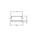Brumberg LED Lichtpunkt, IP44, Ø 3.25cm, Plug&Play 350mA, 1.2W 3000K 70lm 30°, Weiß