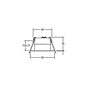 Brumberg LED Lichtpunkt mit Trichterblende, IP44, Ø 5cm, Plug&Play 350mA, 3.3W 3000K 160lm 32°, Chrom