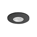 LED Einbau-Downlight BARENT IP20, rund, Ø 6.8cm, 350mA Plug&Play, 4W 3000K 380lm 60°, CRi >90, ohne BG, schwarz