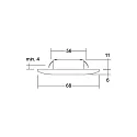 downlight BARENT 350MA P&P round, current constant IP20, black matt dimmable