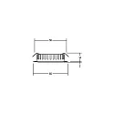 Brumberg Recessed LED downlight for furniture + wood, IP44, round, 12V DC, 3.4W 3000K 255lm 60°, chrome