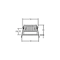 LED-Einbaudownlight 350 mA, 12 W, 18°, dim2warm, 3000 K - 1800 K, rund, starr