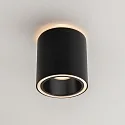 downlight DOLOK-R round, with decorative ring, direct / indirect IP20, black matt dimmable
