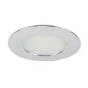 LED Einbau-Downlight für Möbel und Holzwerkstoffe, IP44, rund, 12V DC, 5W 3000K 375lm 60°, Chrom