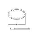 Brumberg Office LED panel SUNNY, recessed, IP20, prismatic, direct / indirect, 230V AC, 30W 3000K 700lm 110°, dimmable