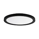 LED Aufbau-Diffusorleuchte SUNNY MAXI, IP20, Ø 55cm, Direkt-Indirekt, 230V, 50W 3000/400/6000K (CCT Switch), dimmbar, schwarz