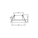 Brumberg Recessed LED downlight TUBIC, IP20, direct / indirect, 350mA, 9.5W / 1.5W 3000K 830/130lm 40°, CRi >90, structured white