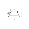 Brumberg LED Einbau-Downlight TUBIC, IP20, direkt / indirekt, 350mA, 9+2W 3000K 800lm 57°, ohne BG, CRi >90, dimmbar, schwarz