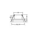 Brumberg Recessed LED downlight QUBIC, IP20, direct / indirect, 350mA, 9.5W / 1.5W 3000K 830/130lm 40°, CRi >90, structured white
