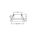 Brumberg LED Einbau-Downlight QUBIC, IP20, direkt / indirekt, 350mA, 9+2W 3000K 800lm 57°, ohne BG, CRi >90, dimmbar, schwarz